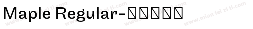 Maple Regular字体转换